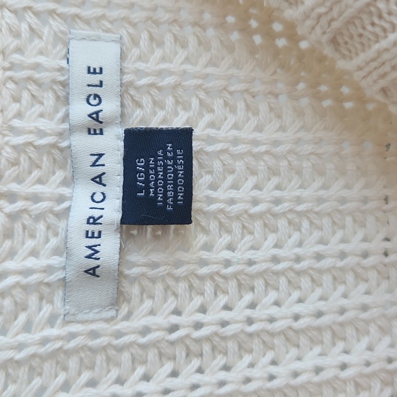 NEW! AE  Cozy 100% cotton sweater Sz large - Picture 8 of 9